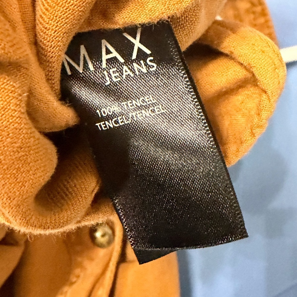Max Jeans Women's Tan Full Zip Tencel Safari Utility Jacket
 #0018 - Picture 7 of 7
